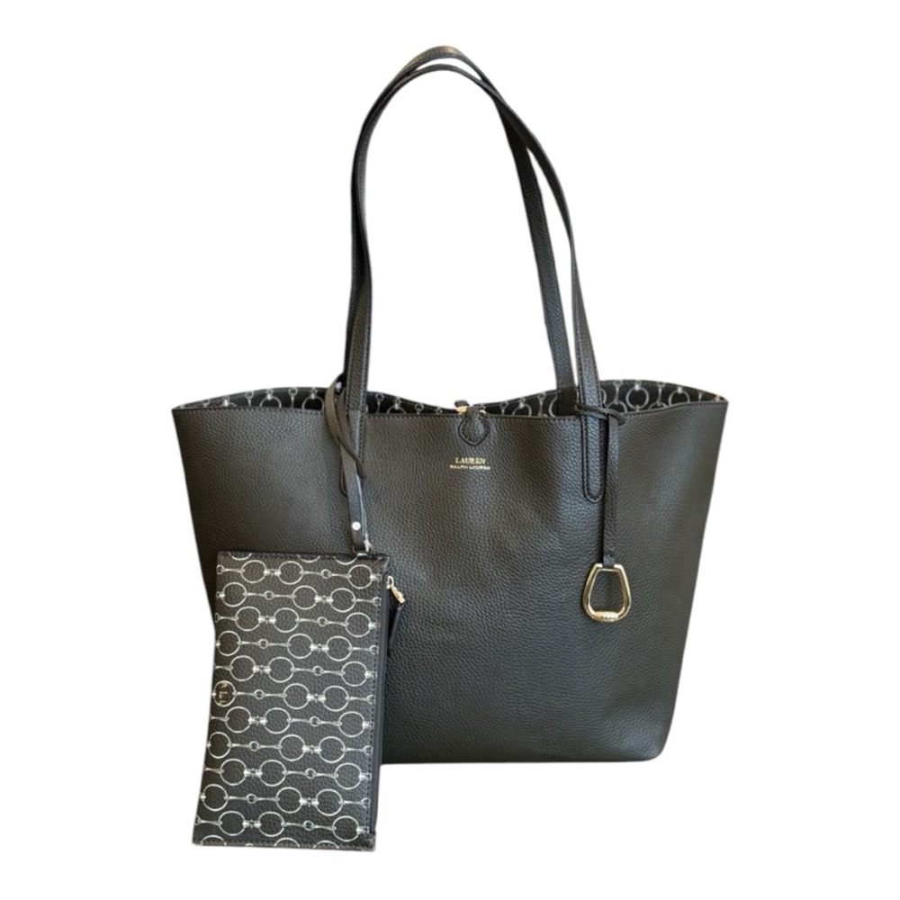 Lauren Ralph Lauren Reversible olive green Tote Bag